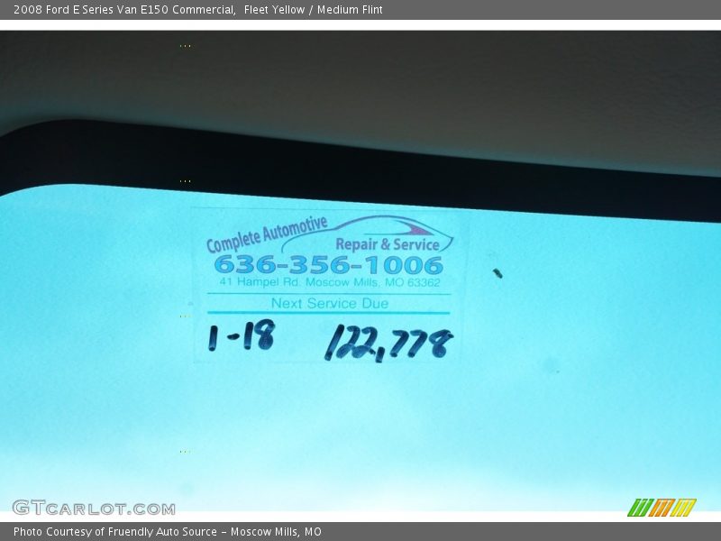 Fleet Yellow / Medium Flint 2008 Ford E Series Van E150 Commercial