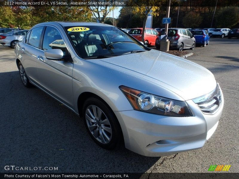 Alabaster Silver Metallic / Black 2012 Honda Accord EX-L V6 Sedan