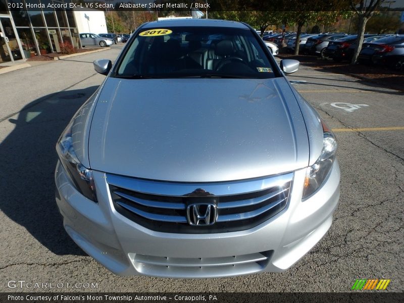 Alabaster Silver Metallic / Black 2012 Honda Accord EX-L V6 Sedan