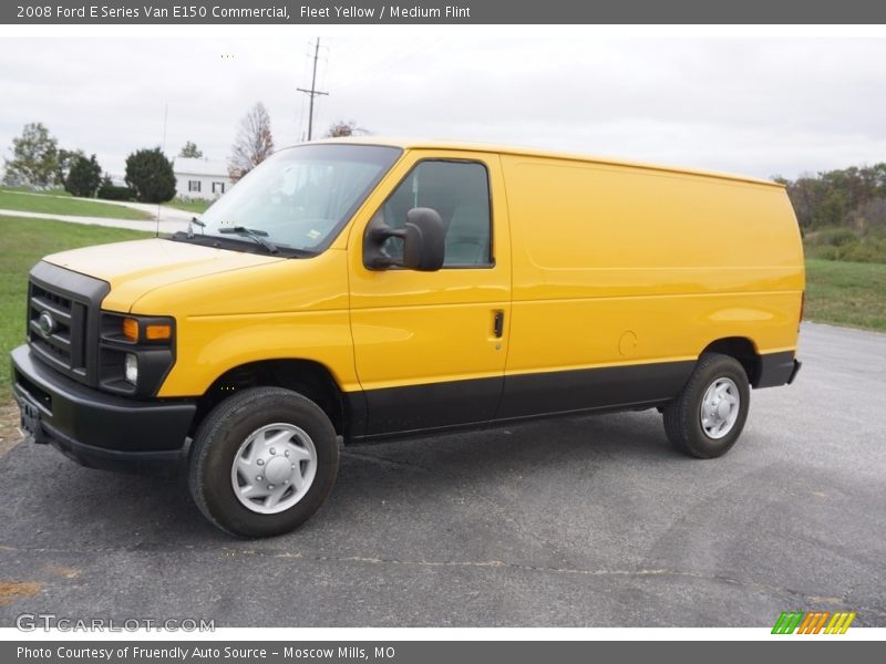 Fleet Yellow / Medium Flint 2008 Ford E Series Van E150 Commercial
