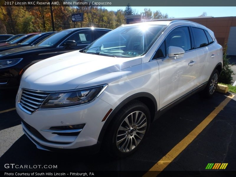 White Platinum / Cappuccino 2017 Lincoln MKC Reserve AWD