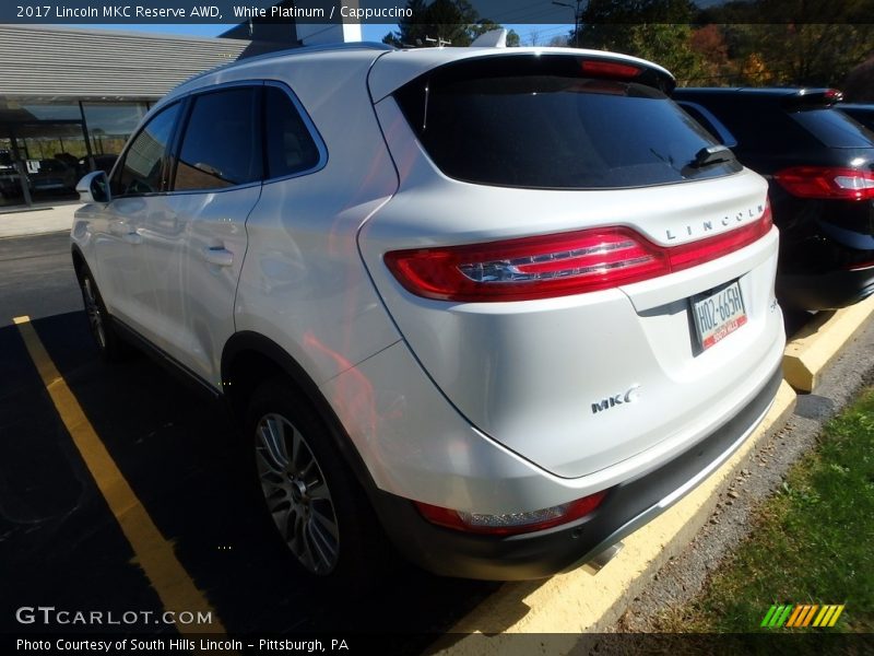 White Platinum / Cappuccino 2017 Lincoln MKC Reserve AWD