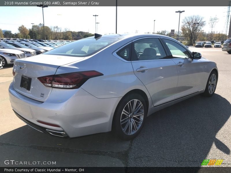 Santiago Silver / Gray 2018 Hyundai Genesis G80 AWD
