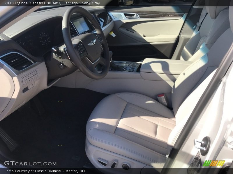 Santiago Silver / Gray 2018 Hyundai Genesis G80 AWD