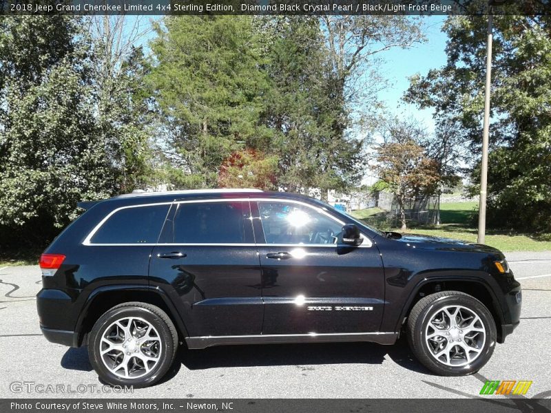 Diamond Black Crystal Pearl / Black/Light Frost Beige 2018 Jeep Grand Cherokee Limited 4x4 Sterling Edition