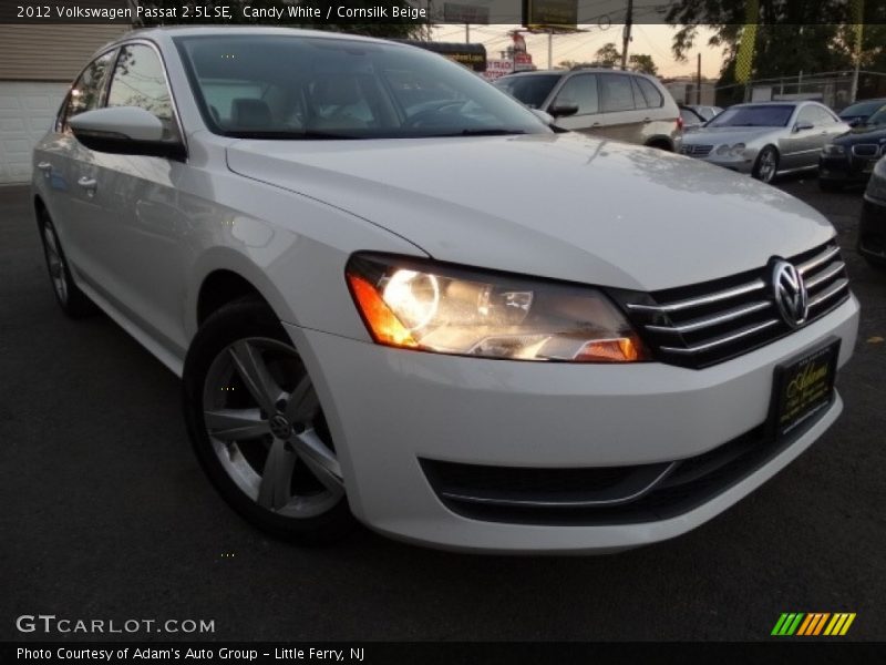 Candy White / Cornsilk Beige 2012 Volkswagen Passat 2.5L SE