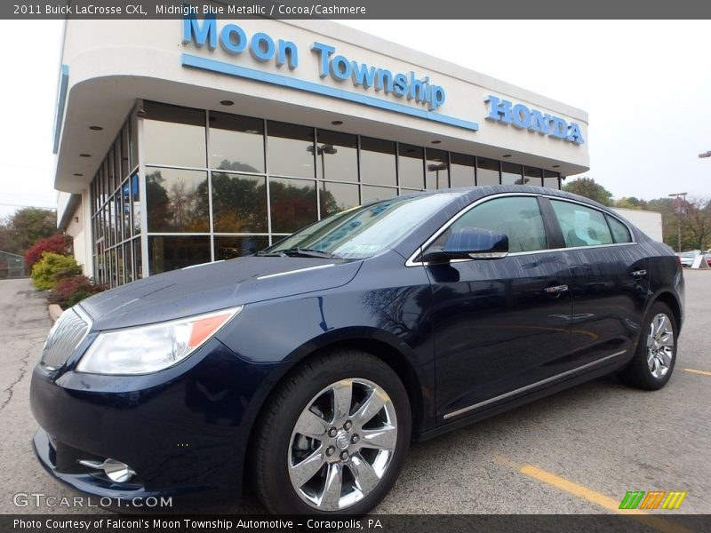 Midnight Blue Metallic / Cocoa/Cashmere 2011 Buick LaCrosse CXL