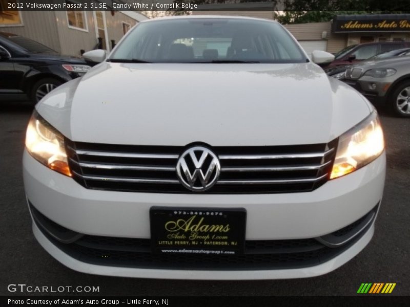 Candy White / Cornsilk Beige 2012 Volkswagen Passat 2.5L SE