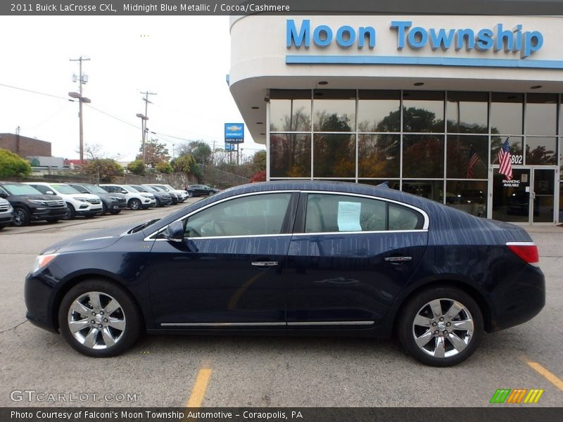 Midnight Blue Metallic / Cocoa/Cashmere 2011 Buick LaCrosse CXL