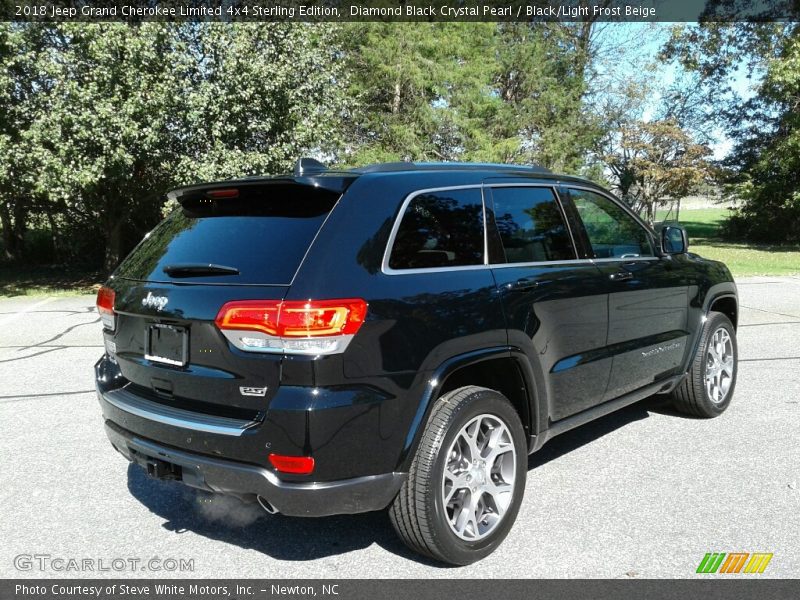 Diamond Black Crystal Pearl / Black/Light Frost Beige 2018 Jeep Grand Cherokee Limited 4x4 Sterling Edition