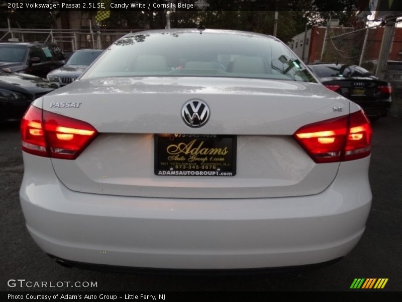 Candy White / Cornsilk Beige 2012 Volkswagen Passat 2.5L SE