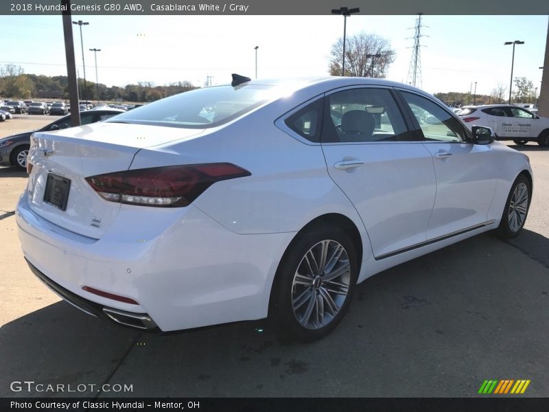 Casablanca White / Gray 2018 Hyundai Genesis G80 AWD