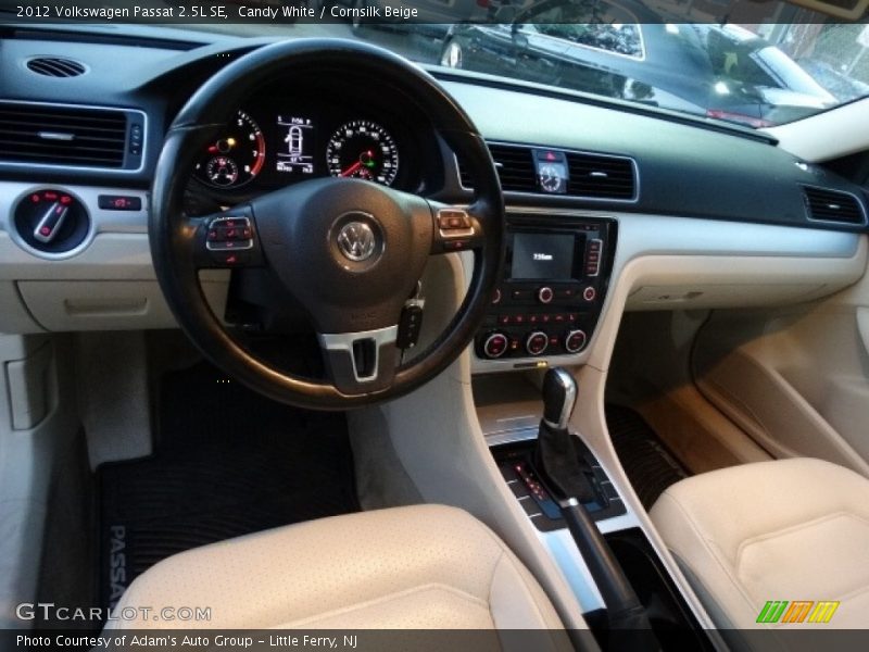 Candy White / Cornsilk Beige 2012 Volkswagen Passat 2.5L SE