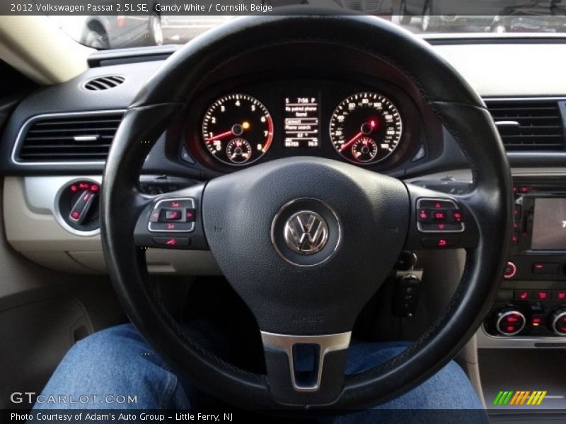 Candy White / Cornsilk Beige 2012 Volkswagen Passat 2.5L SE
