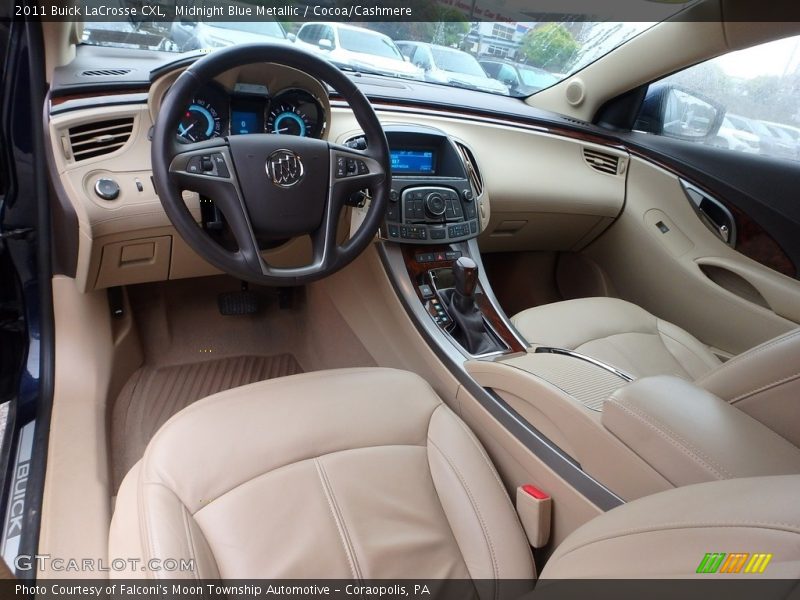 Midnight Blue Metallic / Cocoa/Cashmere 2011 Buick LaCrosse CXL