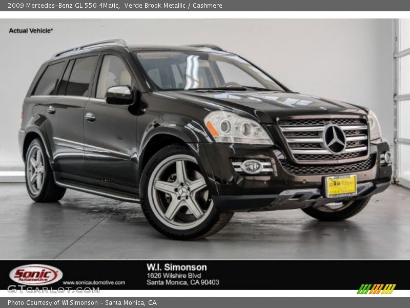 Verde Brook Metallic / Cashmere 2009 Mercedes-Benz GL 550 4Matic