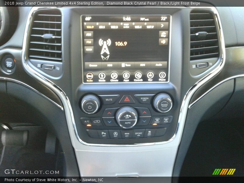 Diamond Black Crystal Pearl / Black/Light Frost Beige 2018 Jeep Grand Cherokee Limited 4x4 Sterling Edition