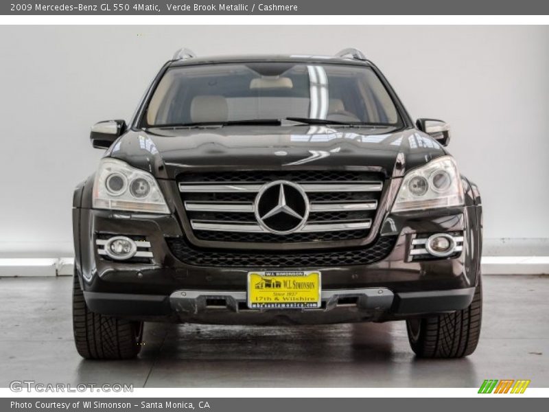 Verde Brook Metallic / Cashmere 2009 Mercedes-Benz GL 550 4Matic