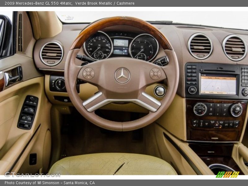 Verde Brook Metallic / Cashmere 2009 Mercedes-Benz GL 550 4Matic