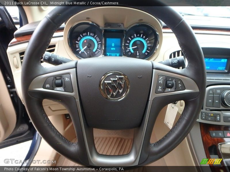 Midnight Blue Metallic / Cocoa/Cashmere 2011 Buick LaCrosse CXL