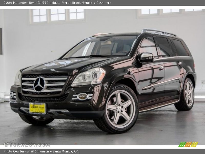 Verde Brook Metallic / Cashmere 2009 Mercedes-Benz GL 550 4Matic