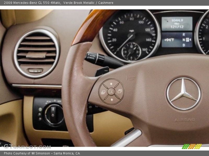 Verde Brook Metallic / Cashmere 2009 Mercedes-Benz GL 550 4Matic