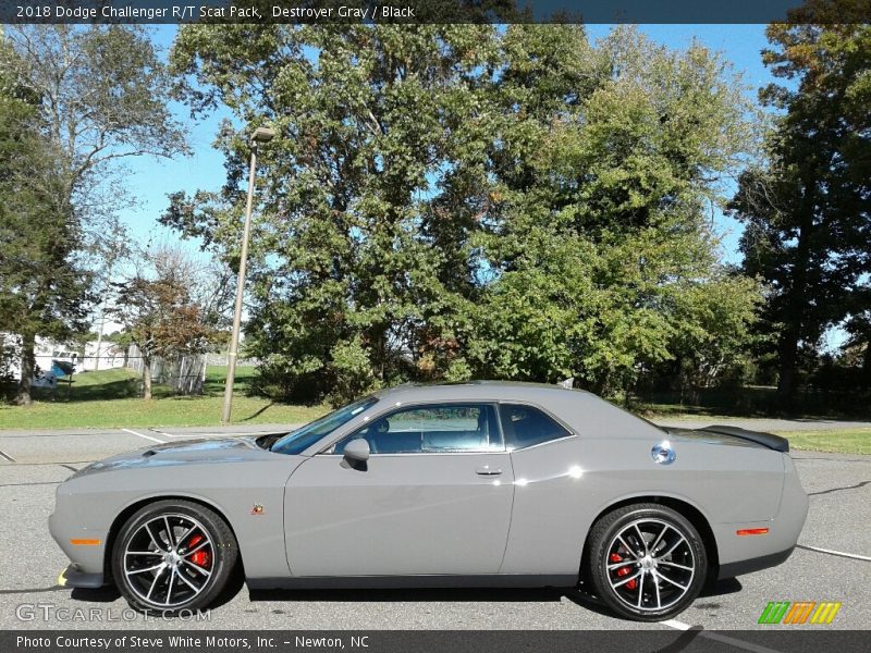 Destroyer Gray / Black 2018 Dodge Challenger R/T Scat Pack