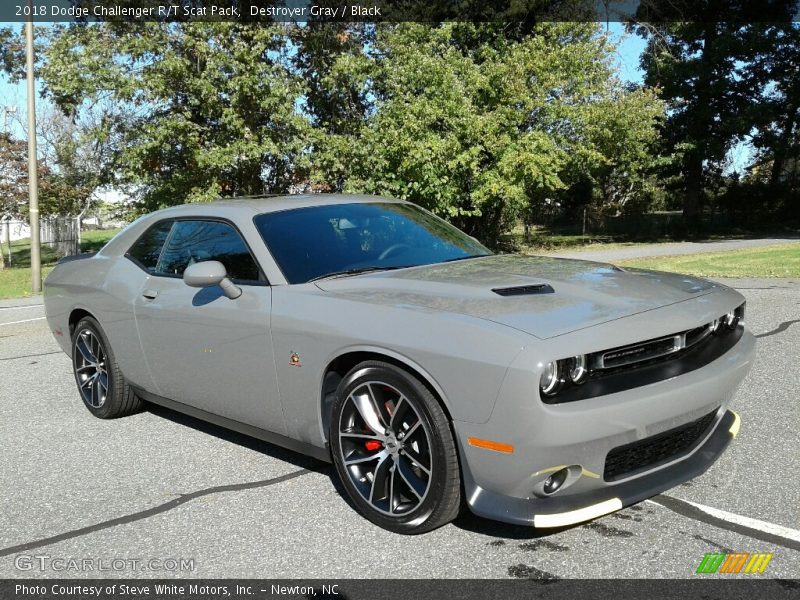 Destroyer Gray / Black 2018 Dodge Challenger R/T Scat Pack