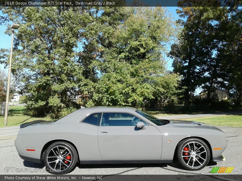 Destroyer Gray / Black 2018 Dodge Challenger R/T Scat Pack