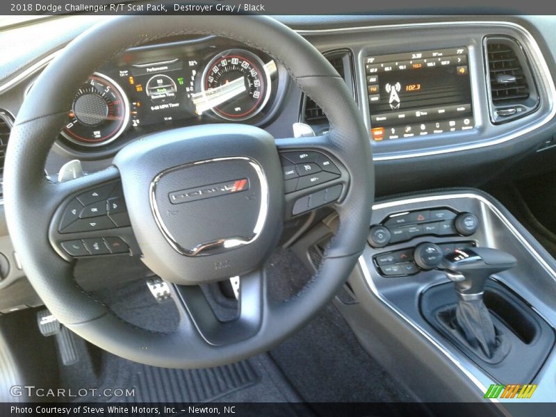 Destroyer Gray / Black 2018 Dodge Challenger R/T Scat Pack