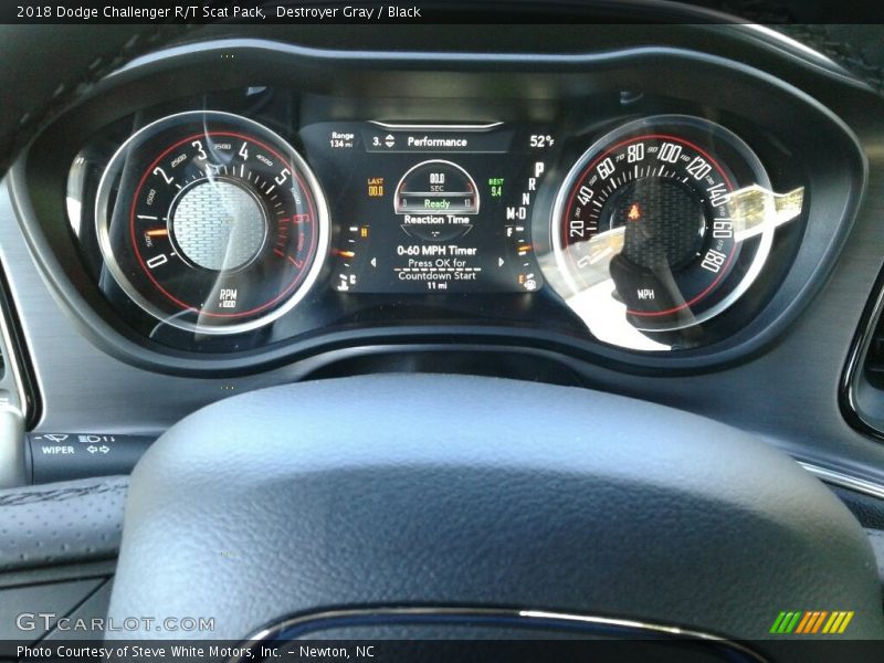 Destroyer Gray / Black 2018 Dodge Challenger R/T Scat Pack