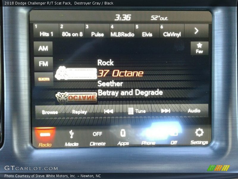 Destroyer Gray / Black 2018 Dodge Challenger R/T Scat Pack