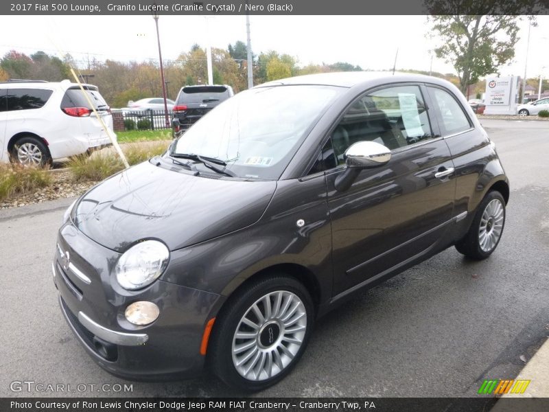 Granito Lucente (Granite Crystal) / Nero (Black) 2017 Fiat 500 Lounge