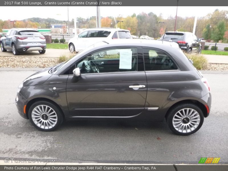 Granito Lucente (Granite Crystal) / Nero (Black) 2017 Fiat 500 Lounge
