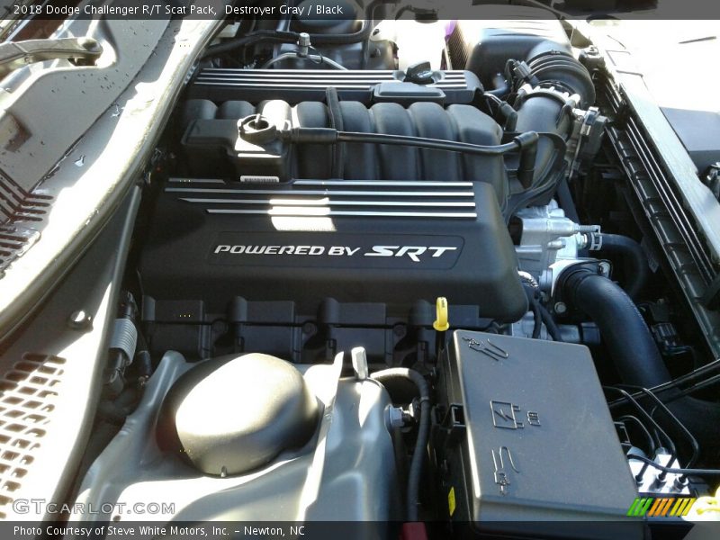 Destroyer Gray / Black 2018 Dodge Challenger R/T Scat Pack