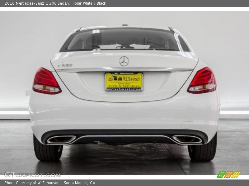 Polar White / Black 2016 Mercedes-Benz C 300 Sedan