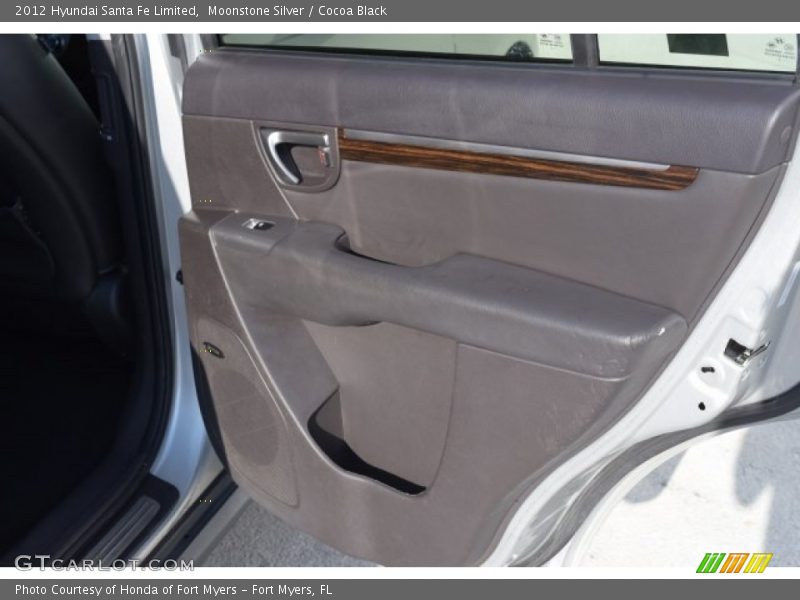 Moonstone Silver / Cocoa Black 2012 Hyundai Santa Fe Limited