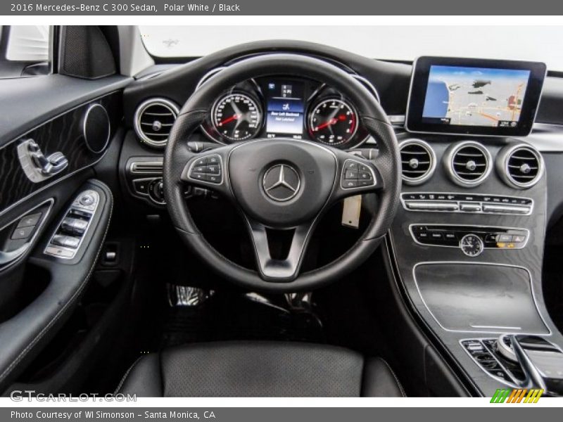 Polar White / Black 2016 Mercedes-Benz C 300 Sedan