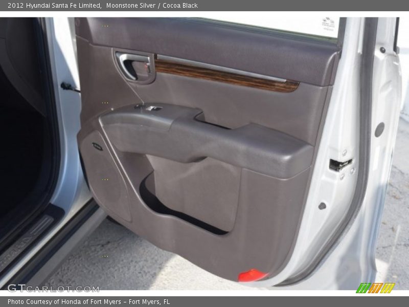 Moonstone Silver / Cocoa Black 2012 Hyundai Santa Fe Limited