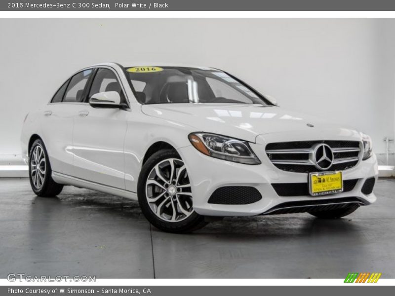Polar White / Black 2016 Mercedes-Benz C 300 Sedan