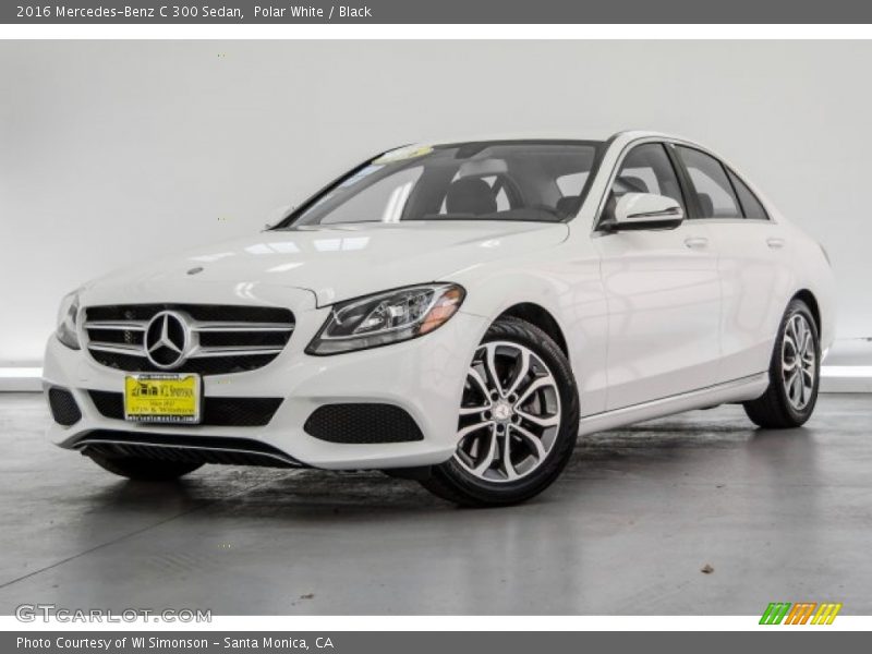 Polar White / Black 2016 Mercedes-Benz C 300 Sedan