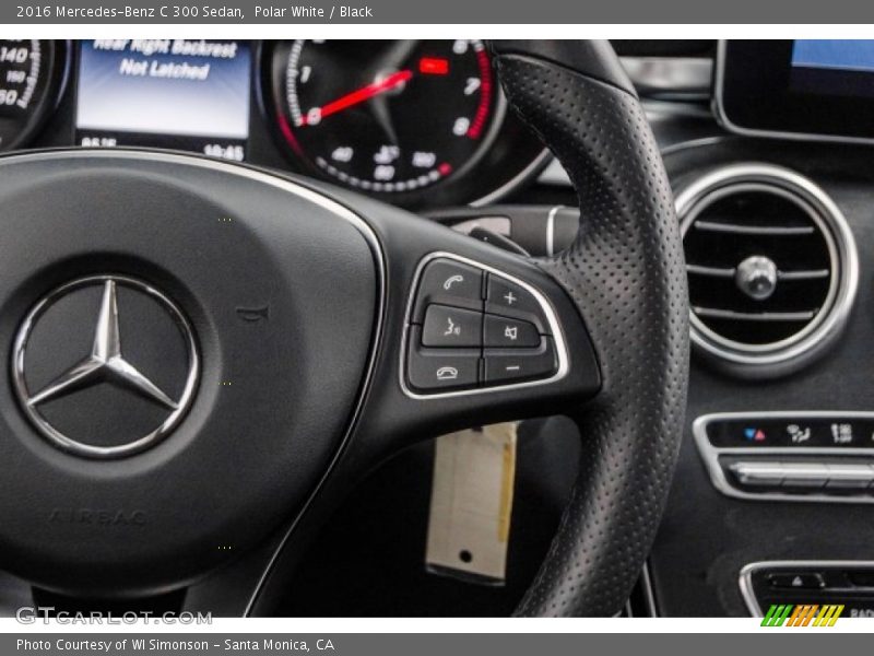 Polar White / Black 2016 Mercedes-Benz C 300 Sedan