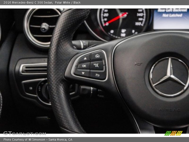 Polar White / Black 2016 Mercedes-Benz C 300 Sedan
