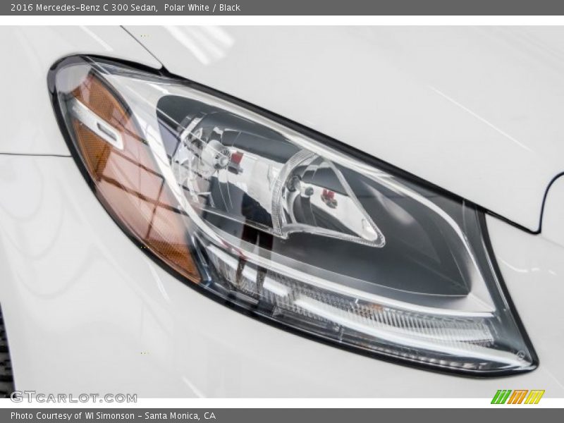 Polar White / Black 2016 Mercedes-Benz C 300 Sedan