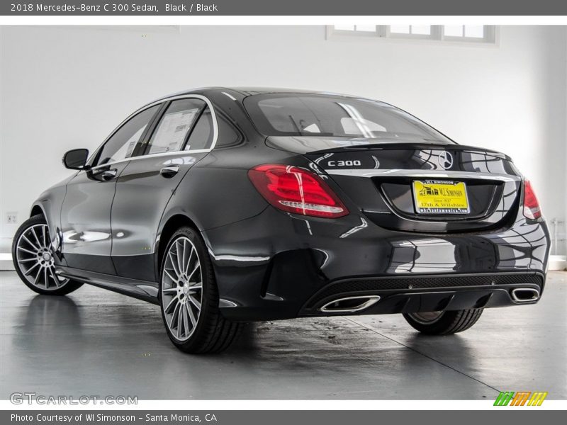 Black / Black 2018 Mercedes-Benz C 300 Sedan