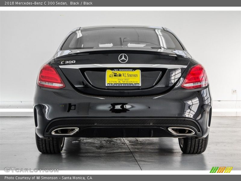 Black / Black 2018 Mercedes-Benz C 300 Sedan