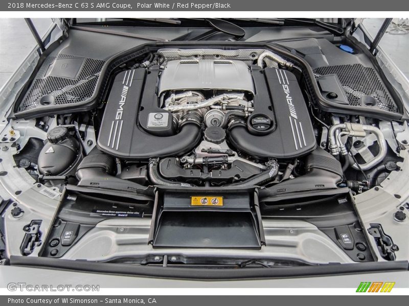  2018 C 63 S AMG Coupe Engine - 4.0 Liter AMG biturbo DOHC 32-Valve VVT V8