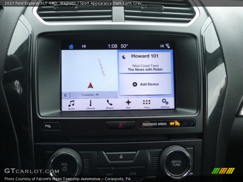 Magnetic / Sport Appearance Dark Earth Gray 2017 Ford Explorer XLT 4WD