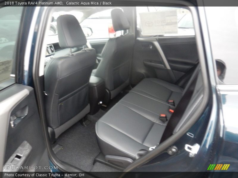 Galactic Aqua Mica / Black 2018 Toyota RAV4 Platinum AWD