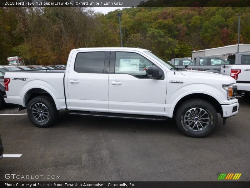 Oxford White / Earth Gray 2018 Ford F150 XLT SuperCrew 4x4